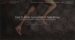 Desktop Screenshot of footandanklespecialistsofnj.com